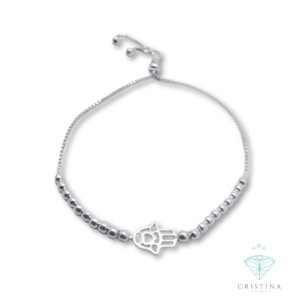 Pulsera Protección - Hamsa Plata