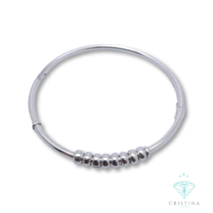 Brazalete Aura - Aro Esferas Plata